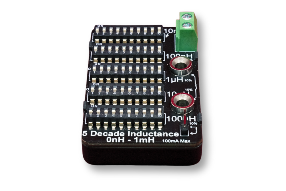 5 decade inductance board front view